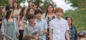 Students gather to honor the victims of Babi Yar and learn from the legacy of the Holocaust.